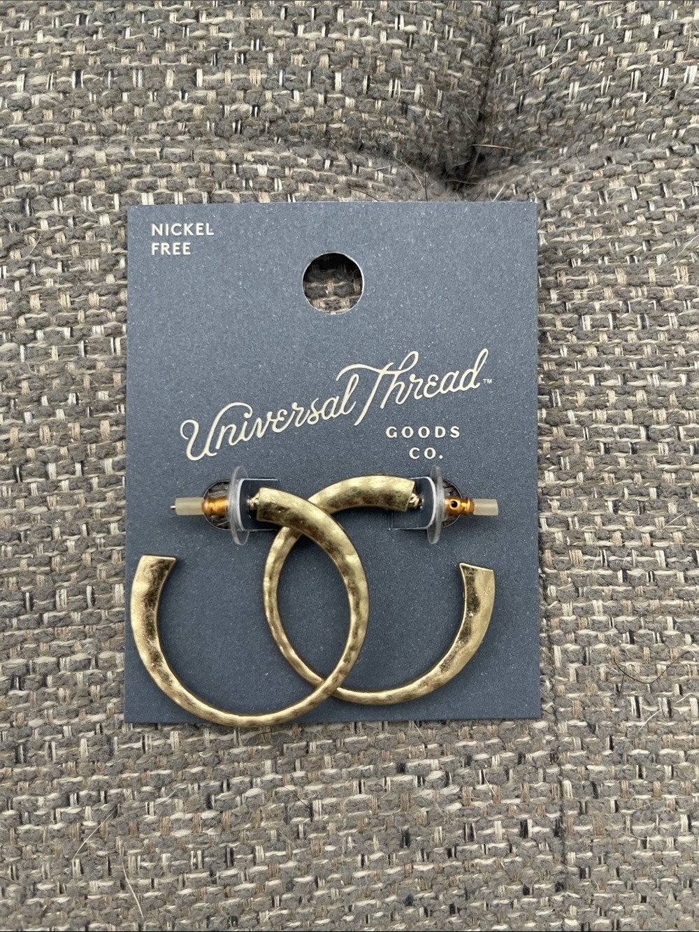 NEW Universal Thread Gold-Tone Hoop Earrings